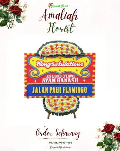 Bunga Papan Congratulation di Pondok Besi